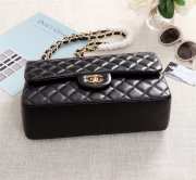 Chanel Flap Bag 1113 30cm Lambskin Black Gold Hardware - 5