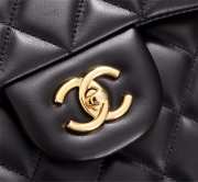 Chanel Flap Bag 1113 30cm Lambskin Black Gold Hardware - 2