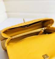 Chanel Coco Handle Gold Caviar Yellow 28 cm - 5