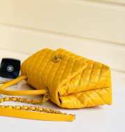 Chanel Coco Handle Gold Caviar Yellow 28 cm - 3