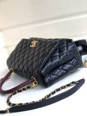 Chanel Coco Handle Gold Caviar Black 28 cm - 5