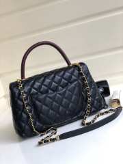 Chanel Coco Handle Gold Caviar Black 28 cm - 4