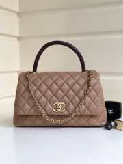 Chanel Coco Handle Gold Caviar Camel 28 cm - 1