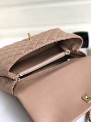 Chanel Coco Handle Gold Caviar Camel 28 cm - 5