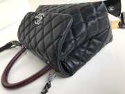 Chanel Coco Handle Silver Caviar Black 24cm - 6