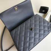 Chanel Coco Handle Silver Caviar Grey 24 cm - 3