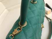 Chanel Coco Handle Gold Caviar Light Green 24 cm - 3