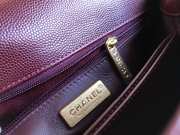 Chanel Coco Handle Gold Caviar Wine Red 24 cm - 6