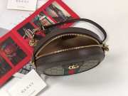 Gucci Ophidia mini GG round shoulder bag 550618 Brown - 2