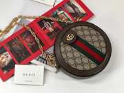 Gucci Ophidia mini GG round shoulder bag 550618 Brown - 6