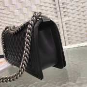 Chanel Leboy Lambskin Black 25cm silver hardware - 6