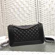 Chanel Leboy Lambskin Black 25cm silver hardware - 2