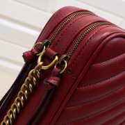 Gucci GG Marmont mini shoulder bag Red 550155 - 3