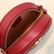 Gucci GG Marmont mini round shoulder bag Red 550154 - 6