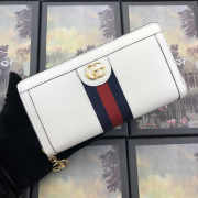 Gucci Ophidia GG zip around wallet 523154 White - 2