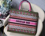 Dior Multicolor Canvas Book Tote - 1