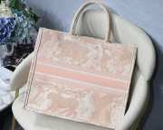 Dior Multicolor Canvas Book Tote Pink  - 5