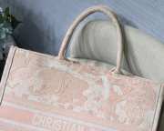 Dior Multicolor Canvas Book Tote Pink  - 3