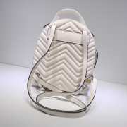 GUCCI GG Marmont quilted leather backpack 476671 White - 6