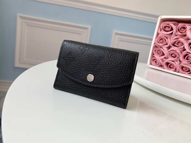 Louis Vuitton Mashona Leather ANAÉ COIN PURSE Black - 1