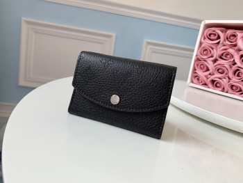 Louis Vuitton Mashona Leather ANAÉ COIN PURSE Black