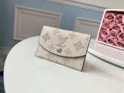 Louis Vuitton Mashona Leather ANAÉ COIN PURSE White - 1