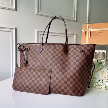 Louis Vuitton Neverfull Damier Ebene GM N41357 Red