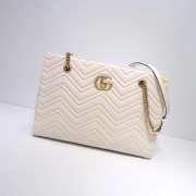 Gucci GG Marmont Matelassé Medium Tote White 524578 - 1