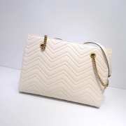 Gucci GG Marmont Matelassé Medium Tote White 524578 - 5