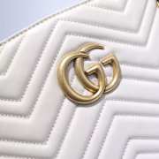 Gucci GG Marmont Matelassé Medium Tote White 524578 - 2