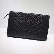 Gucci Women GG Marmont matelassé clutch Black 448450 - 3