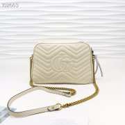 Gucci Marmont Medium Shoulder Bag White 443499 Bagsaa - 5