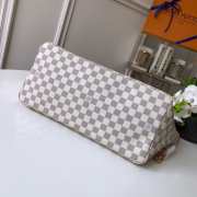 Louis Vuitton Original Neverfull N41605 White Grid With Pink - 3