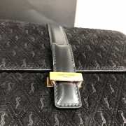 YSL MONOGRAM ALL OVER 568604 Black - 2