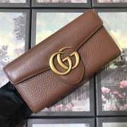 GG Marmont continental wallet 400586 Brown - 1