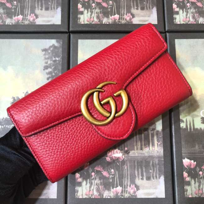 GG Marmont continental wallet 400586 Red - 1