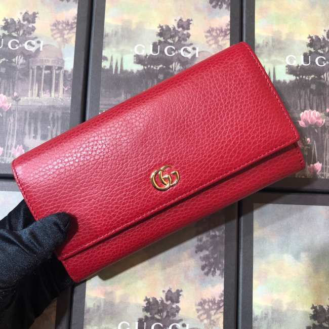 GG Marmont leather continental wallet Red - 1