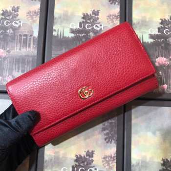 GG Marmont leather continental wallet Red