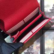 GG Marmont leather continental wallet Red - 6