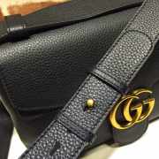 Gucci GG Marmont Leather Shoulder Bag 401173 Black - 3