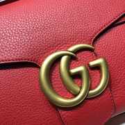 Gucci GG Marmont Leather Shoulder Bag 401173 Red - 4