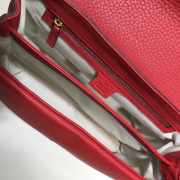 Gucci GG Marmont Leather Shoulder Bag 401173 Red - 3