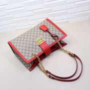 Gucci Padlock medium GG shoulder bag Red 479197 - 4