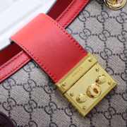 Gucci Padlock medium GG shoulder bag Red 479197 - 5