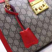 Gucci Padlock medium GG shoulder bag Red 479197 - 6