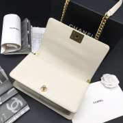 Chanel Leboy bag Caviar 25cm White - 3