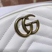 GG Marmont matelassé leather belt White bag 476434 - 3