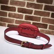 GG Marmont matelassé leather belt Red bag 476434 - 3