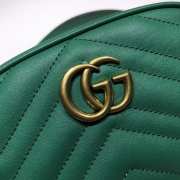 GG Marmont matelassé leather belt Green bag 476434 - 2