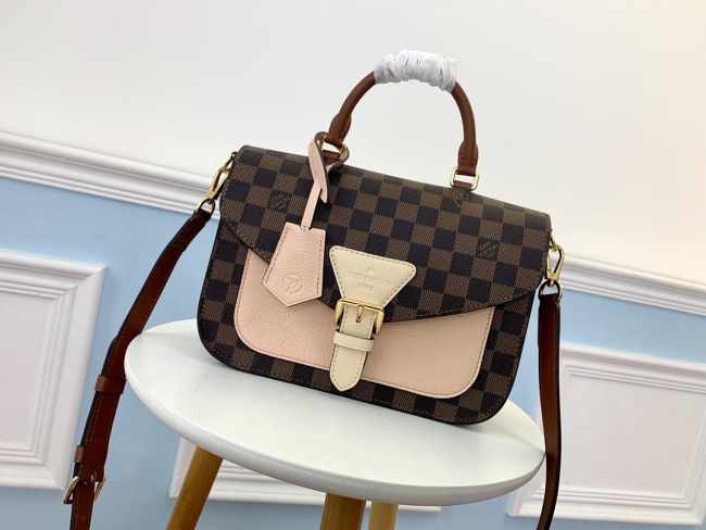 LV N40146 Crossbody Handbag Damier Ebene Pink - 1